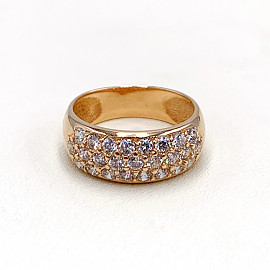 Золотое кольцо в красном цвете с цирконом 01-19150018