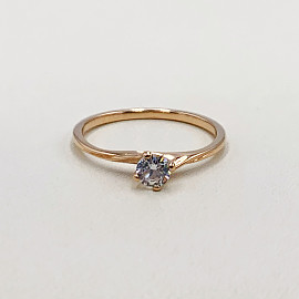 Золотое кольцо с цирконом 01-19301119