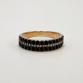 Золотое кольцо с цирконом 01-19326725