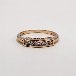 Золотое кольцо с цирконом 01-200033625
