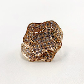 Кольцо из золота с цирконом 01-19280430
