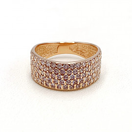 Золотое кольцо с цирконом 01-19171339