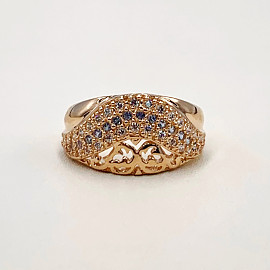 Золотое кольцо с цирконом 01-19298858