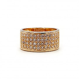 Золотое кольцо с цирконом 01-18948067