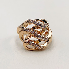 Золотое кольцо с цирконом 01-19287168