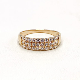 Золотое кольцо с цирконом 01-19127974