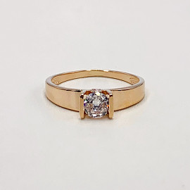 Золотое кольцо с цирконом 01-19324681